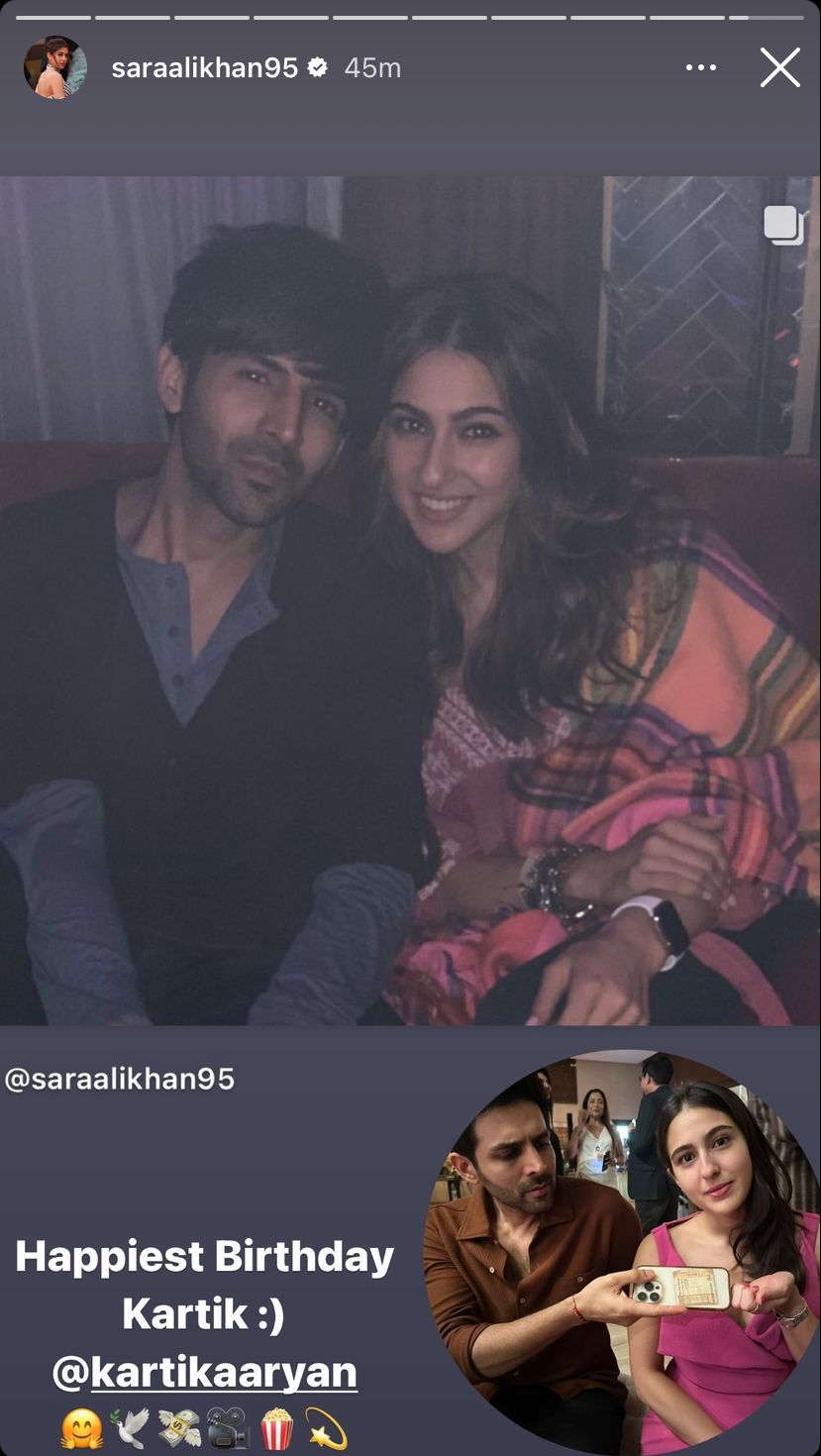 Sara Ali Khan's Instagram story