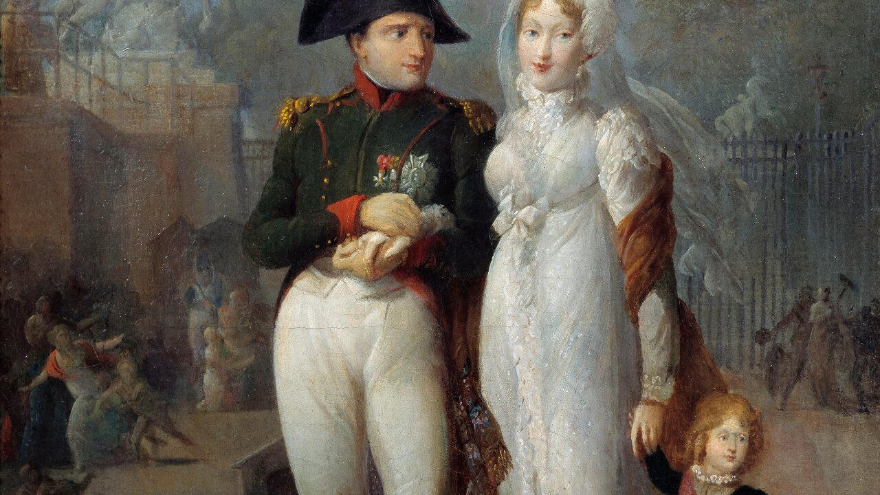 Napoleon I, Marie Louise, and his son Napoleon II (Getty Images)