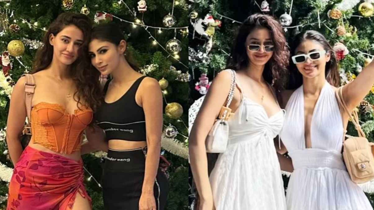 Bikinis and crochet to mesh are the best holiday attire. Learns from BFFs Mouni Roy and Disha Patani