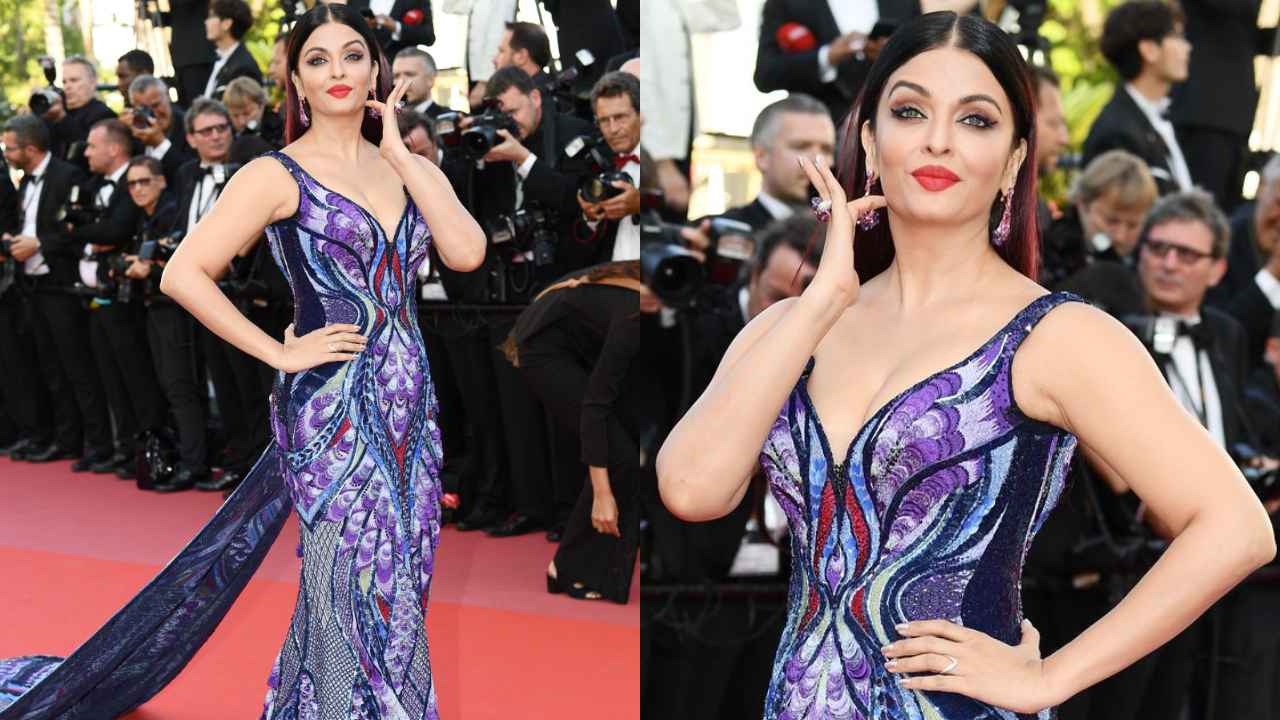 Aishwarya Rai Bachchan's purple lipstick to aluminum silver gown; top 6 viral red carpet moments from Cannes (PC: Getty Images)