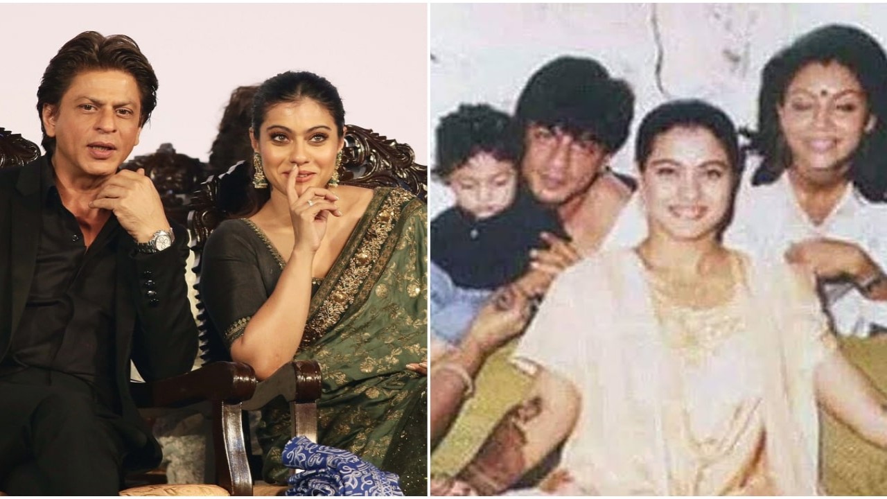 Old pic of Shah Rukh Khan and Gauri Khan attending Kajol’s mehendi with ...