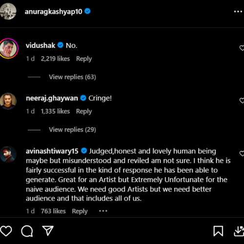 Comments on Anurag Kashyap's post