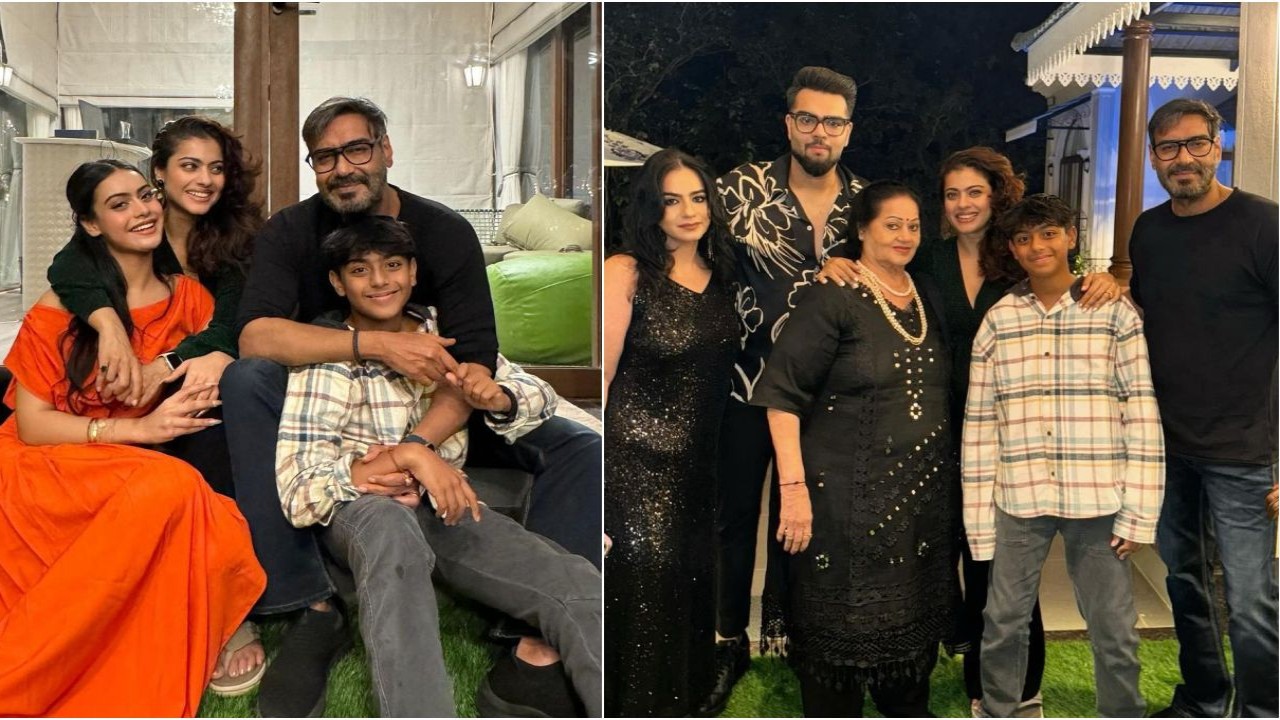 PICS: Kajol and Ajay Devgn share first 2024 post featuring family wholesome moment with kids Yug and Nysa