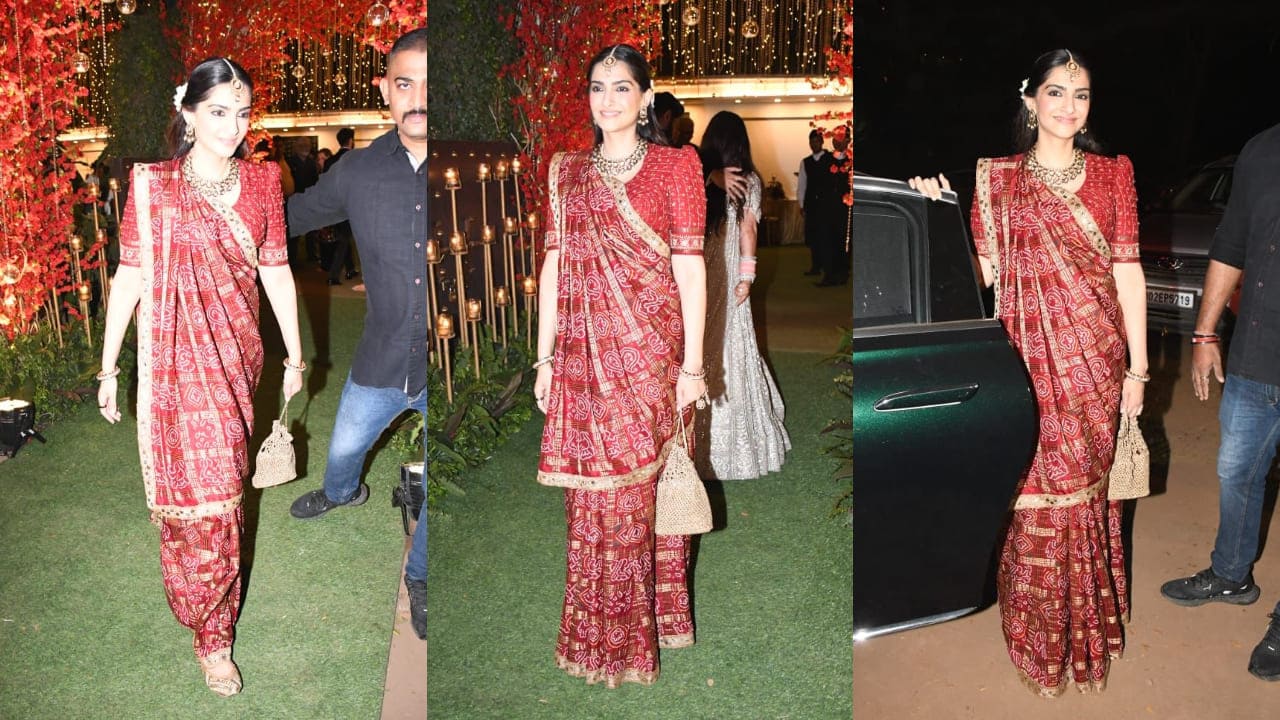 If You Told Us That Sonam Kapoor In A Brocade Saree Gown Was A Painting,  We'd Believe You