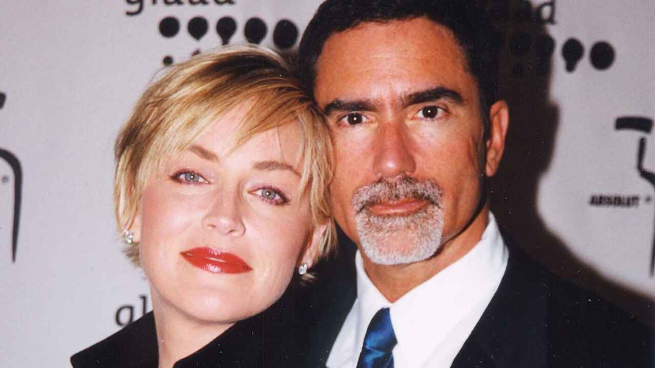 Sharon Stone and Phil Bronstein