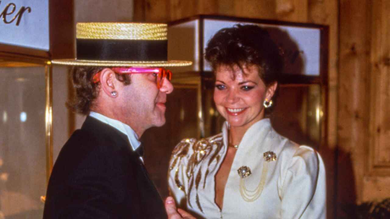 Elton John and Renate Blauel (Getty Images)