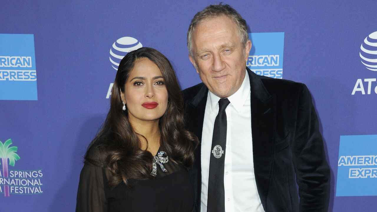 Salma Hayek and François-Henri Pinault (Getty Images)