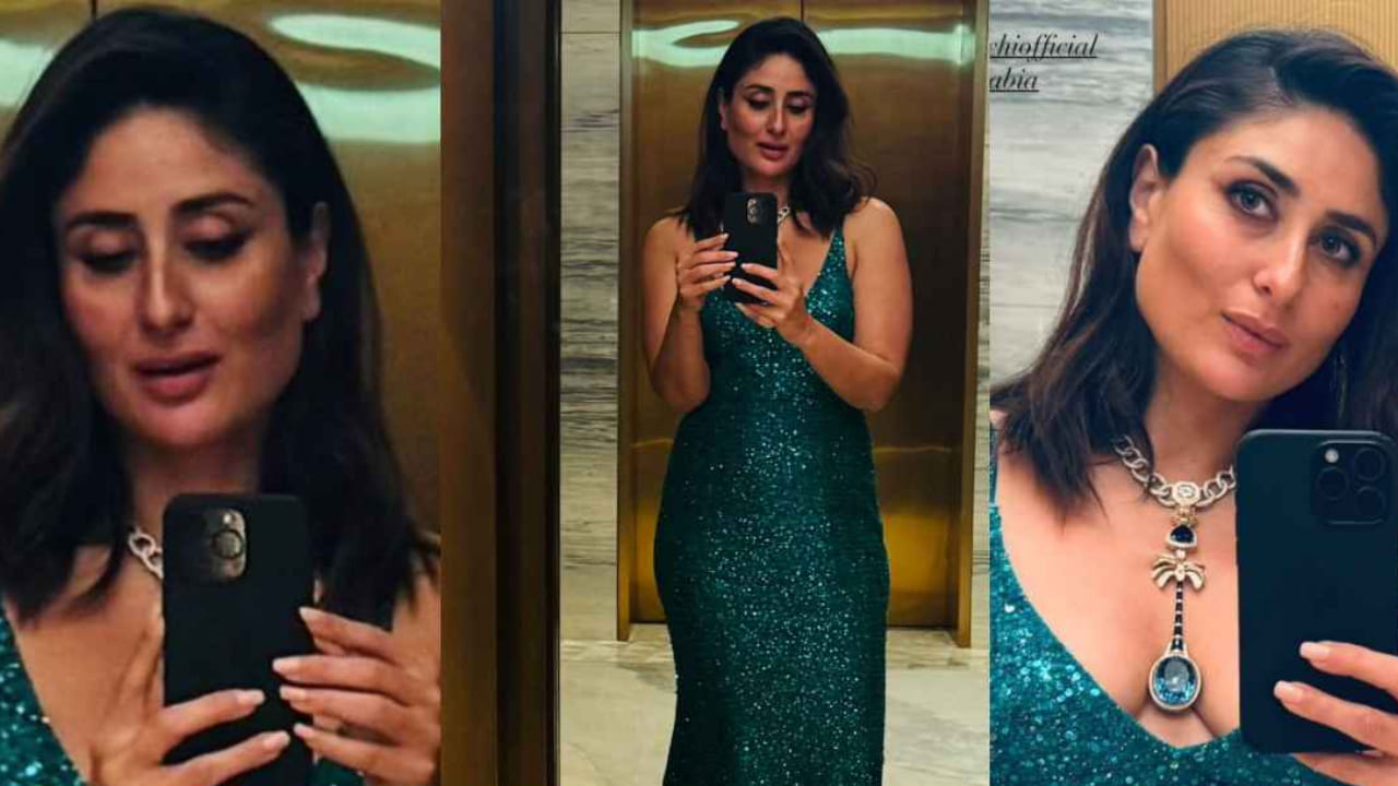 Kareena Kapoor Khan looked prettier than ever in a shimmery outfit