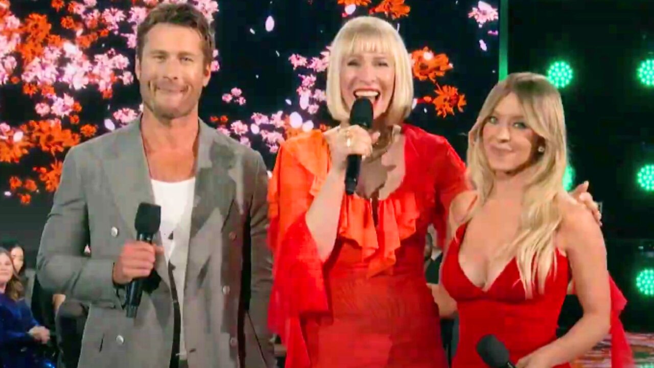 People's Choice Awards 2024: Natasha Bedingfield Crashes Show To Sing Unwritten With Anyone But You Stars Sydney Sweeney and Glen Powell