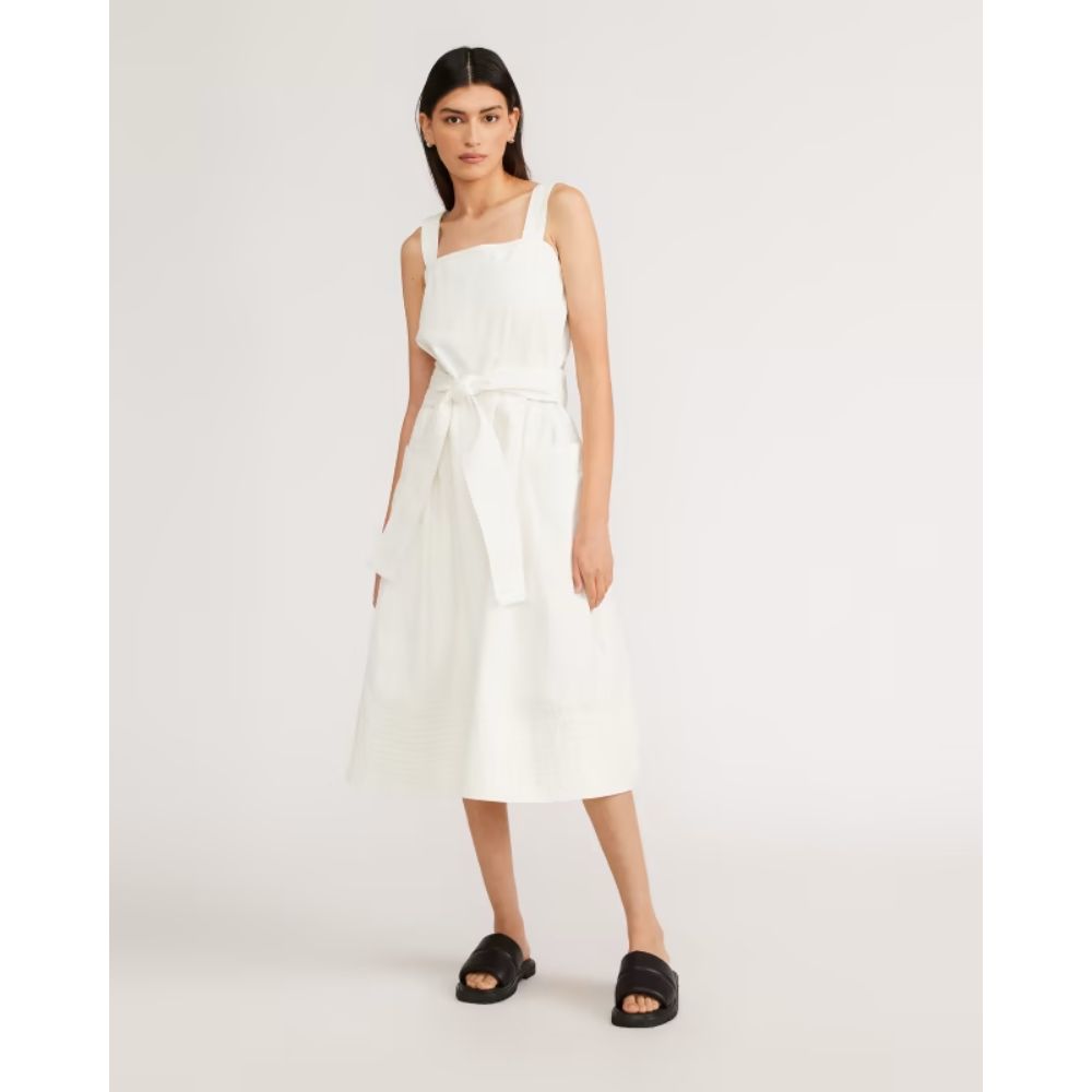 Everlane The Organic Cotton Herringbone Dress