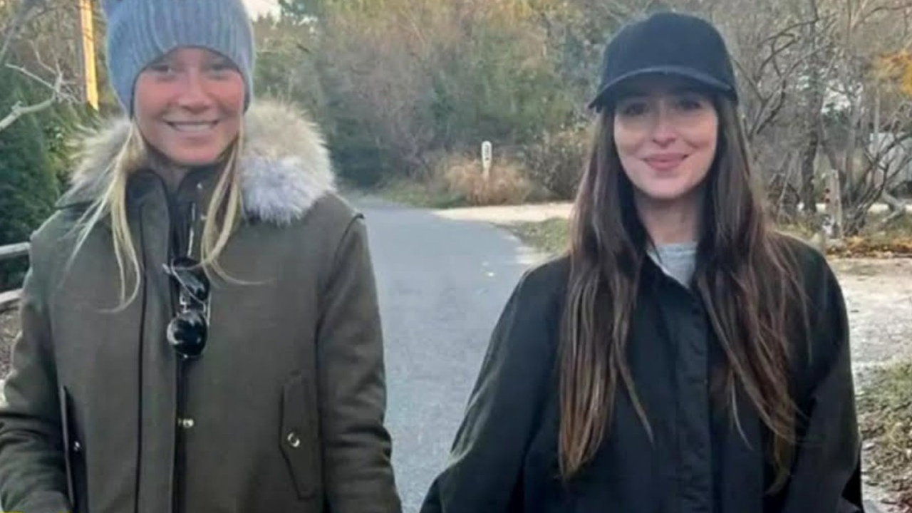 Gwyneth Paltrow's Instagram moment: Holding hands with Dakota Johnson (PC: YouTube)