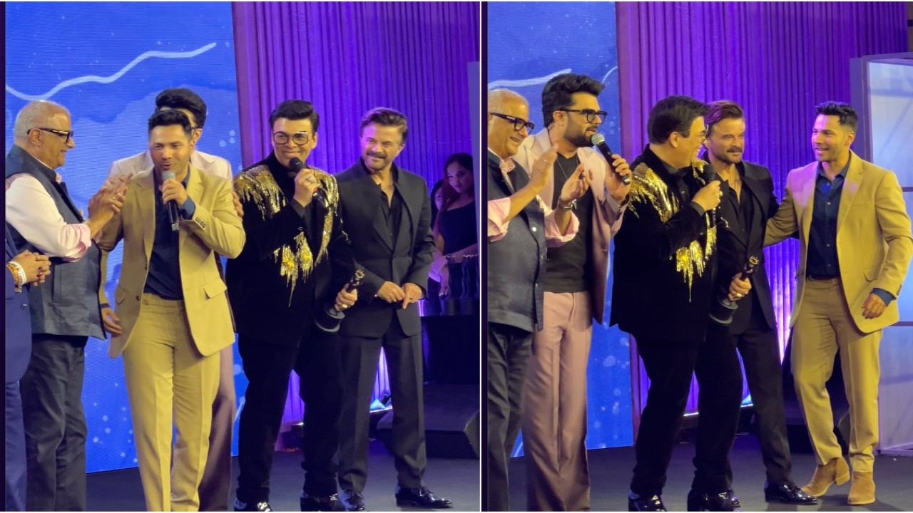 Pinkvilla Screen & Style Icons Awards: Karan Johar announces Jugjugg Jeeyo 2 with Anil Kapoor; Varun Dhawan chooses No Entry 2 instead; WATCH