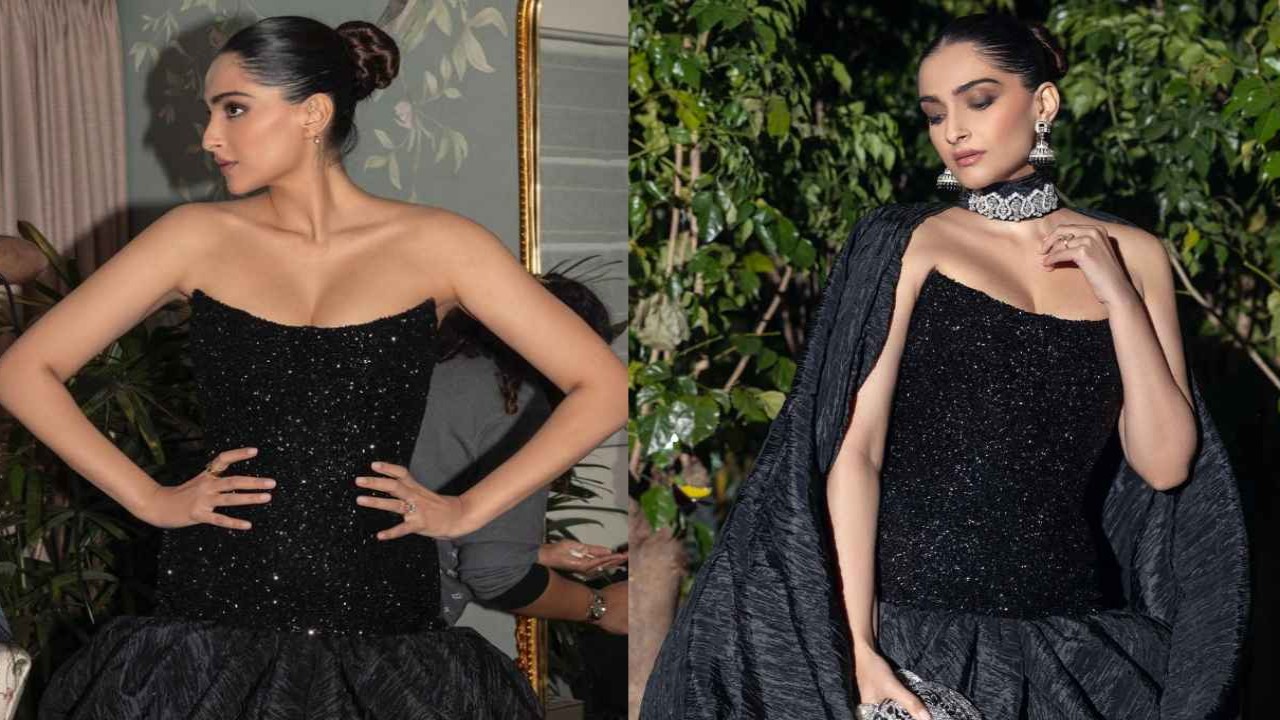 Sonam Kapoor adds a pop of colour to winter fashion in vibrant blue dress |  Times of India