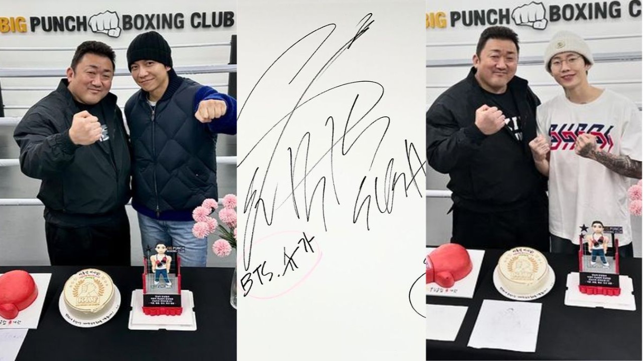 Ma Dong Seok launches Big Punch Boxing Club; BTS' SUGA, Im Siwan, Lee Seung Gi, Jay Park grace inauguration