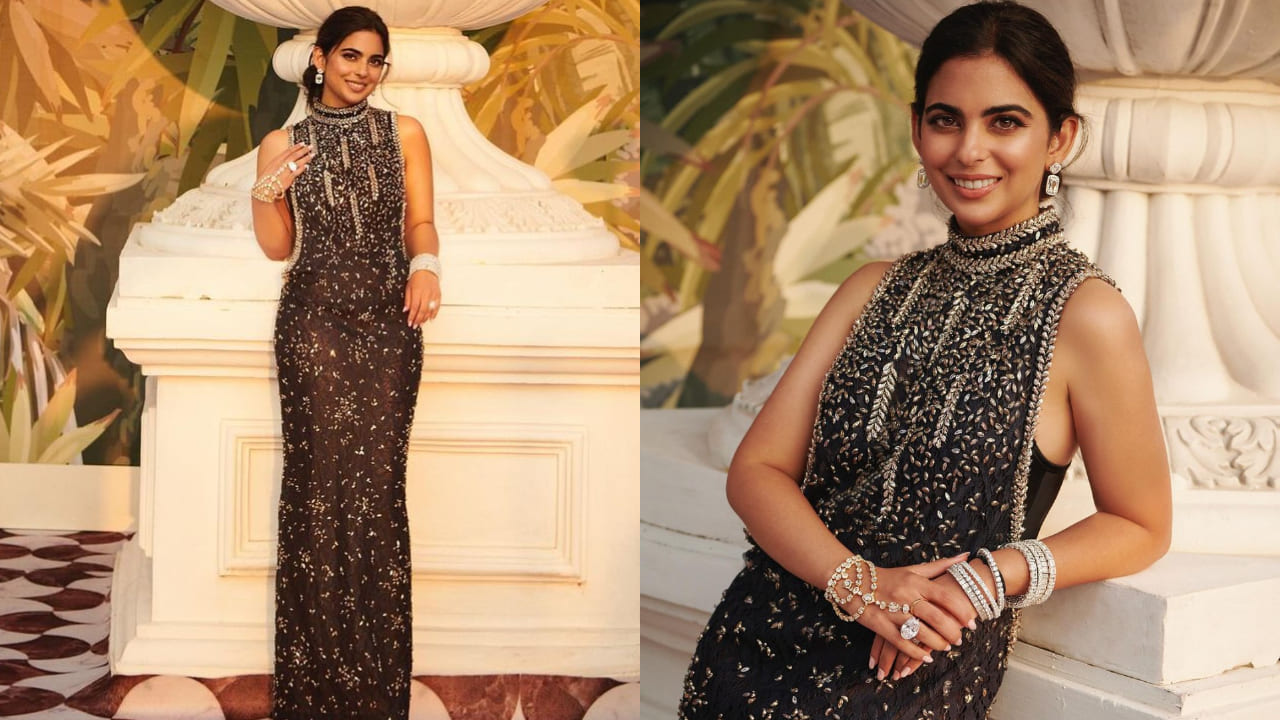 Isha Ambani and Anand Piramal Host A Majestic Reception Party And Their  Families Appeared To Enjoy It Well - HungryBoo | Indian wedding wear,  Indian bridal lehenga, Indian party wear