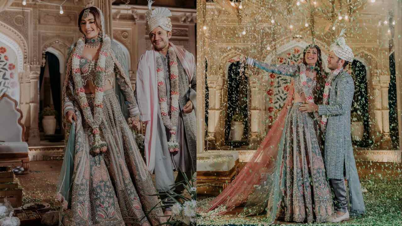 Heavy Bridal wear Pink color Velvet Lehenga choli BL1144 – BL Fabric