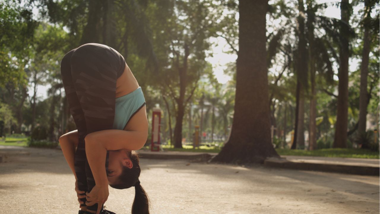 Yoga for Constipation Standing Forward Bend (Uttanasana)