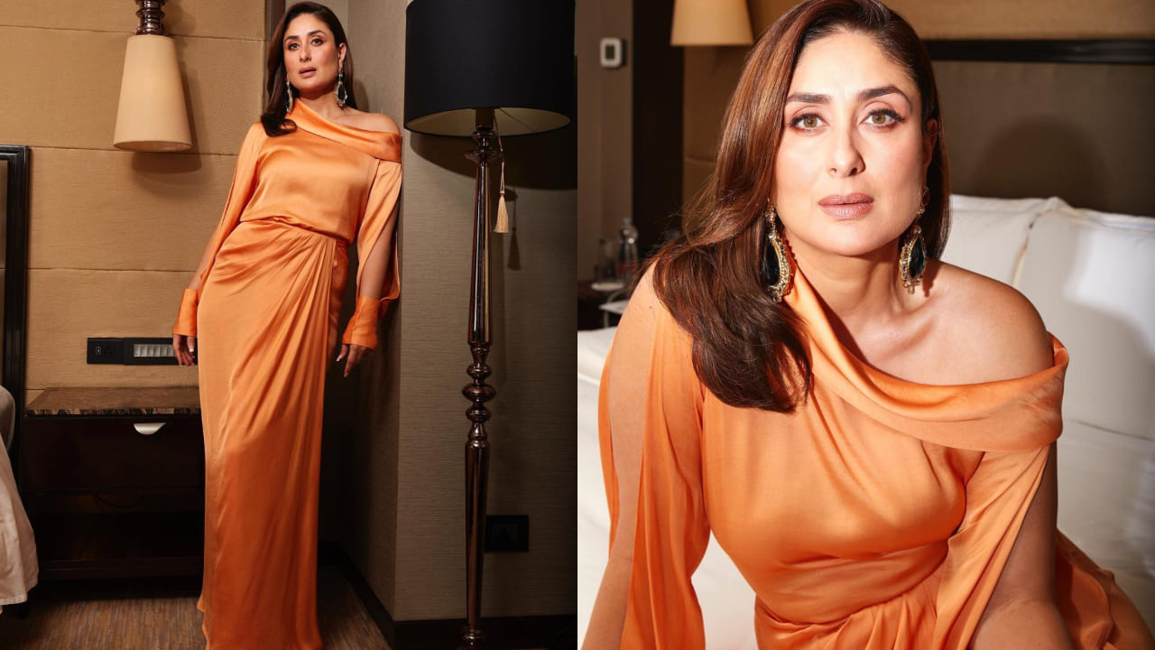 Kareena kapoor in satin dress 