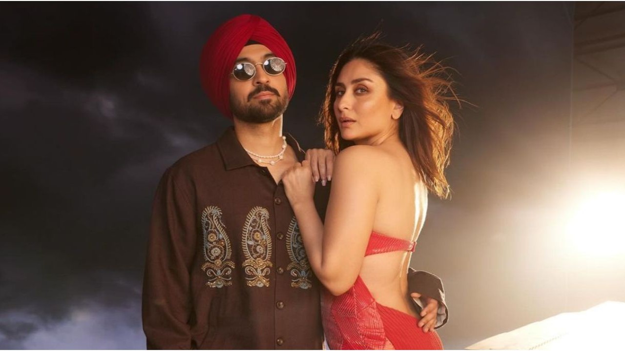 Diljit Dosanjh-Kareena Kapoor Khan set screens on fire with BTS still from Crew's Naina...