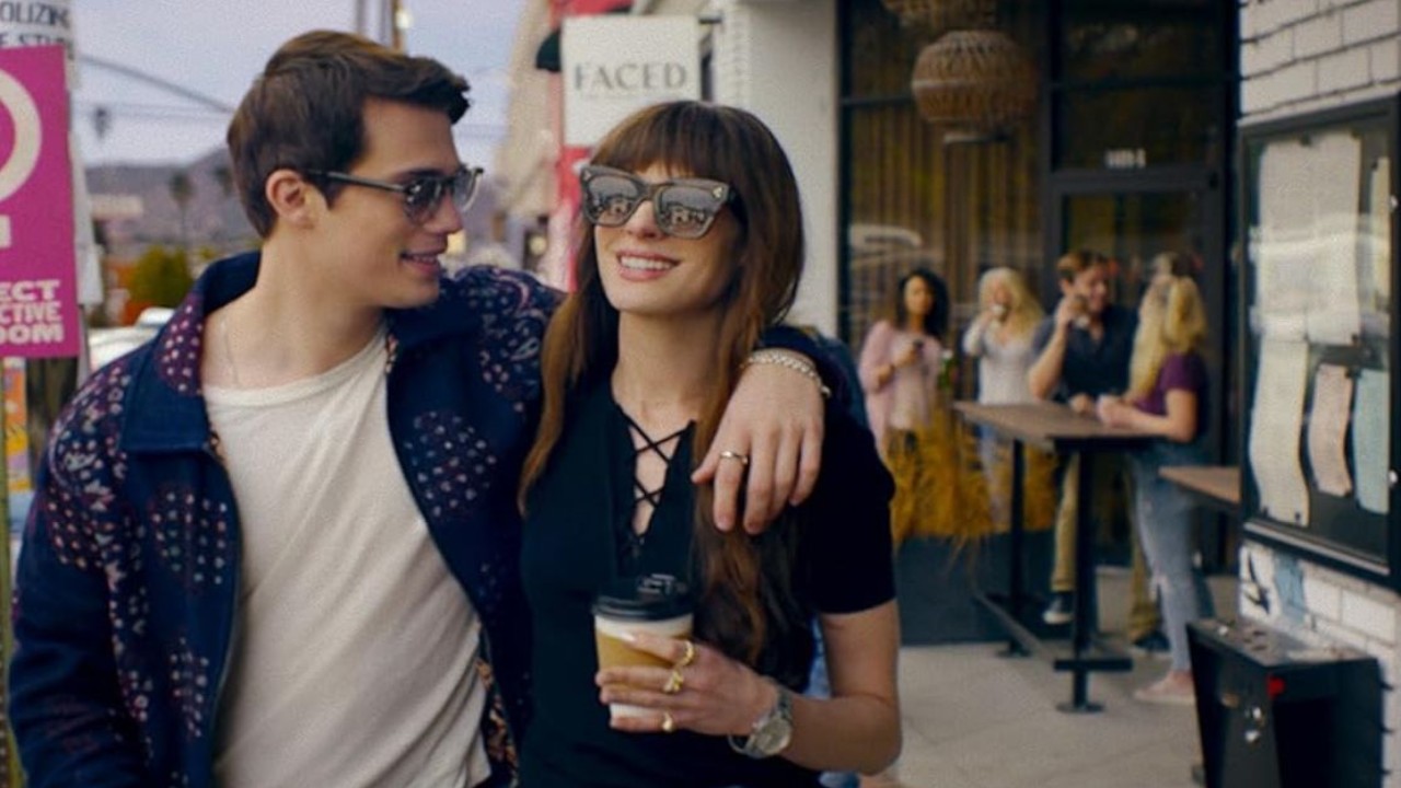 Nicholas Galitzine and Anne Hathaway (via IMDB)