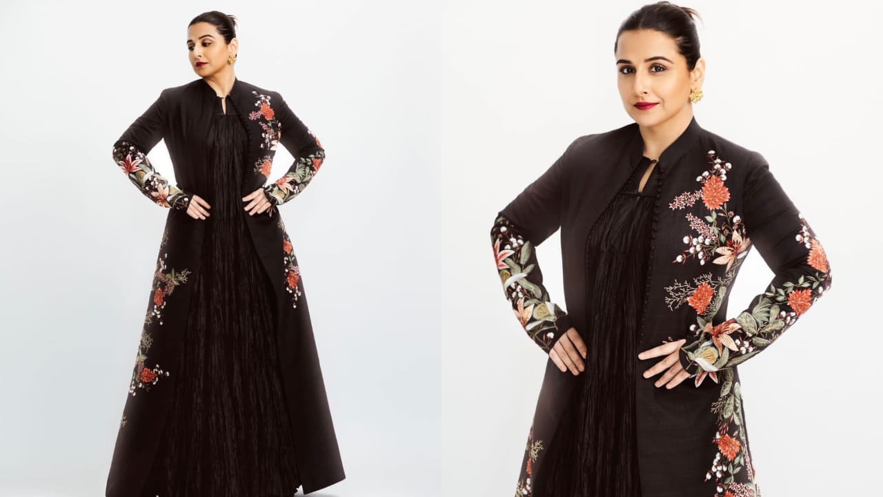 Vidya Balan in black dress