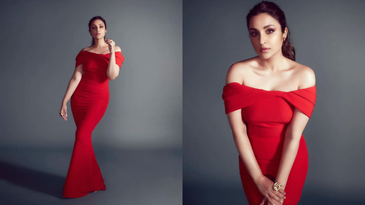 Parineeti in red dress