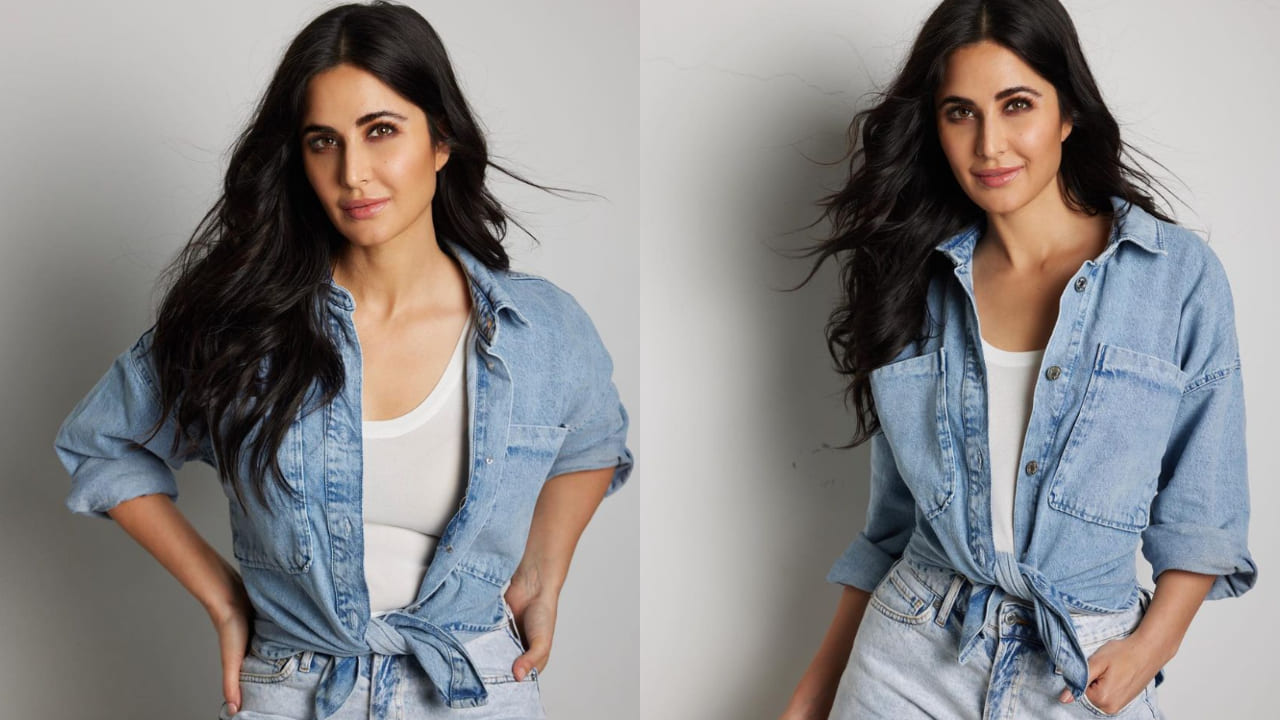 Katrina Kaif in denim on denim look 