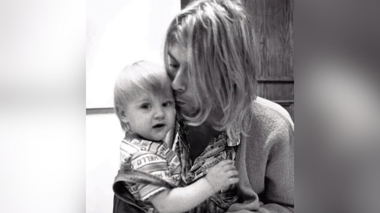 Kurt Cobain and his daugther Frances Bean Cobain (Instagram)