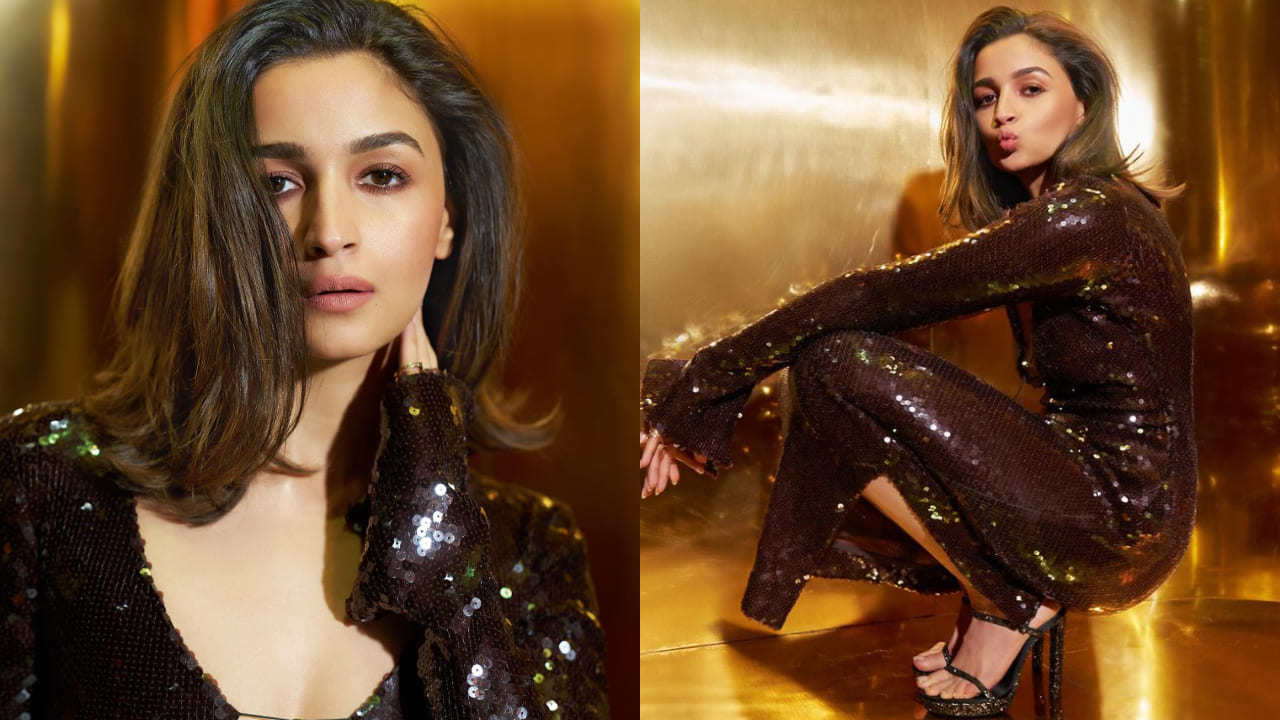 Alia Bhatt in sequin dress 