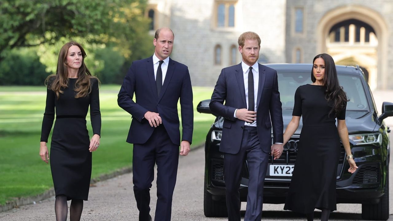 Kate Middleton, Prince William, Prince Harry and Meghan Markle 