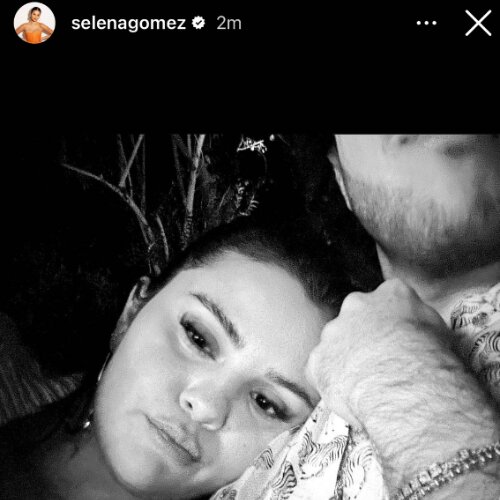 Selena Gomez announces her relationship with Benny Blanco (via Instagram stories)