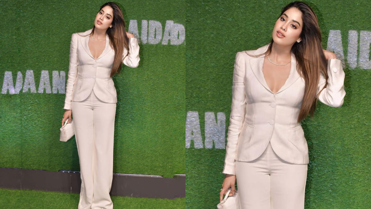 Janhvi Kapoor in pantsuit look ( PC: Ami Patel) 