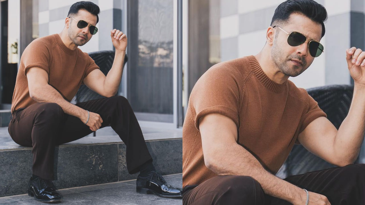 Varun Dhawan in shades of brown 