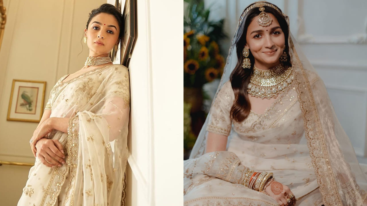 Alia Bhatt rewore her wedding saree for her National award win 