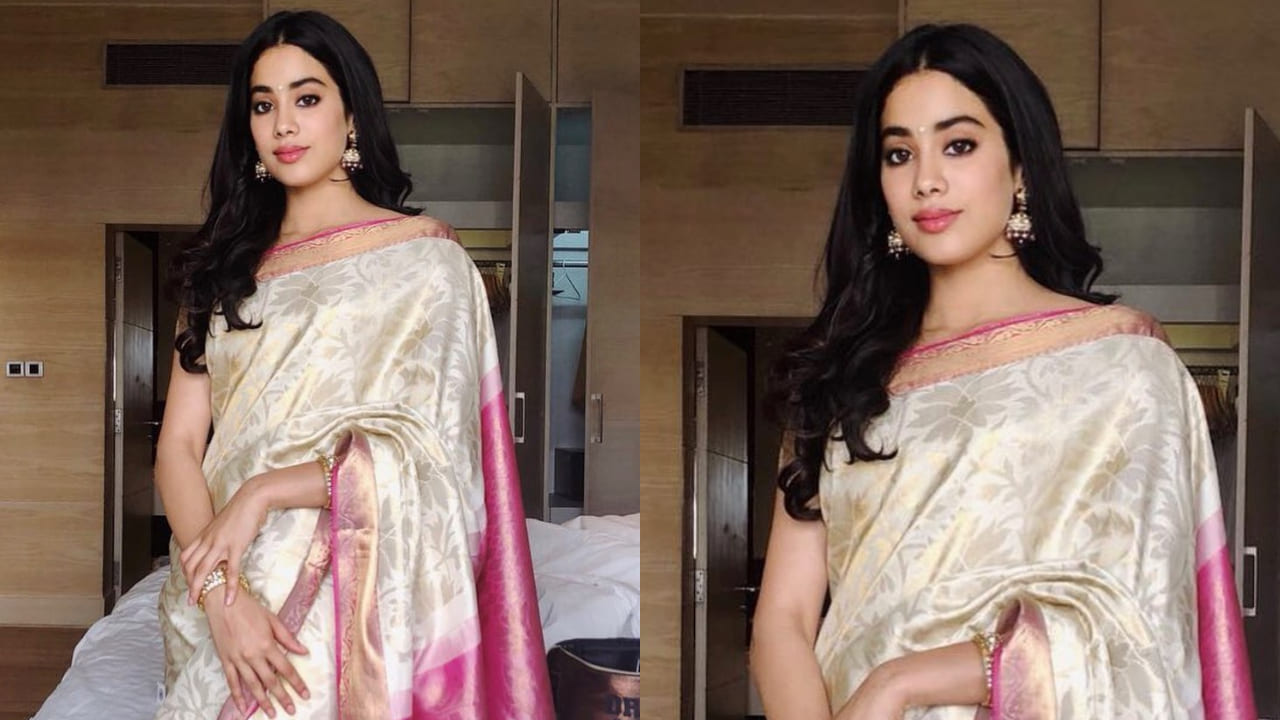 Janhvi Kapoor in her mom's Sridevi saree