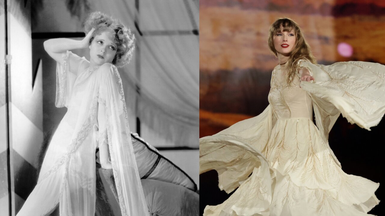 Clara Bow and Taylor Swift (Getty Images)