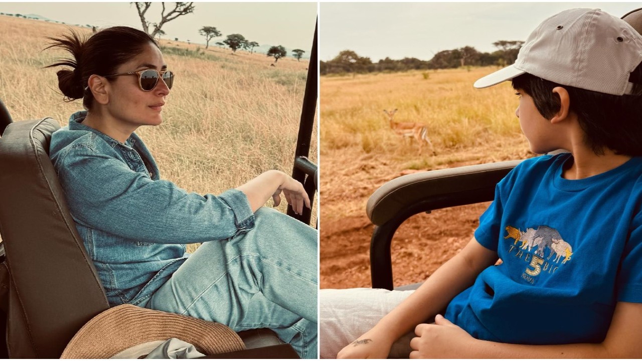 Kareena Kapoor Khan drops PICS with son Taimur Ali Khan from Tanzania vacation; ‘Savanna girl and boy’