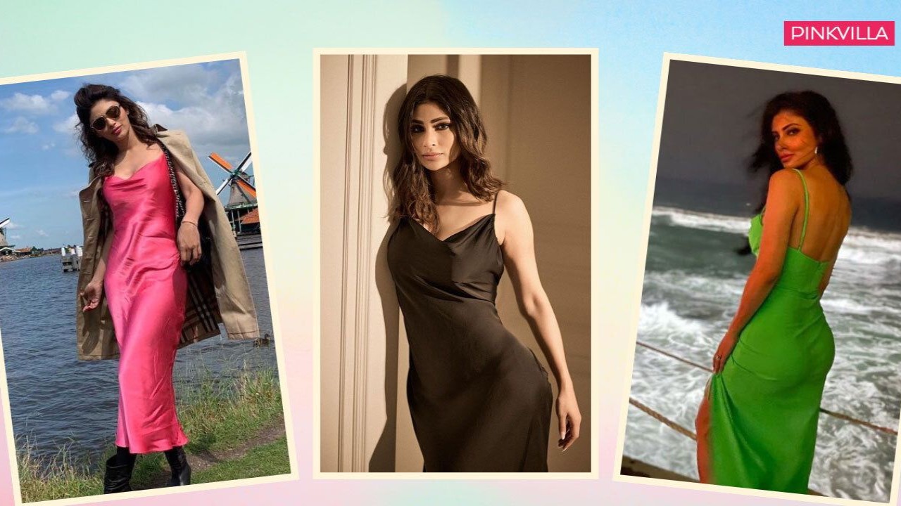 Mouni Roy, Bollywood, Slip Dress, hot, slip dresses, timeless style, Style, Fashion