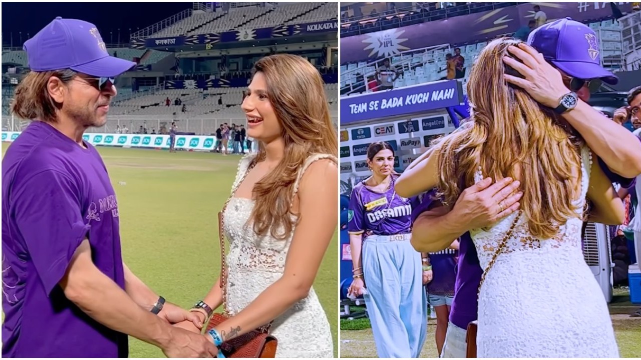WATCH: Shah Rukh Khan shares wholesome moment with Prithvi Shaw's rumored gf Nidhhi Tapadiaa; fans react