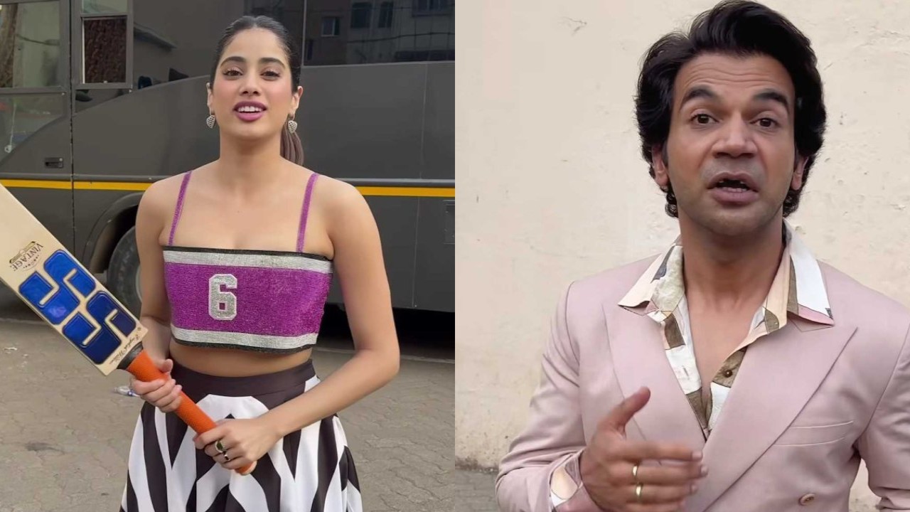 Janhvi Kapoor and Rajkummar Rao's cricket match gone wrong; don't miss this ROFL video of Mr. and Mrs. Mahi stars