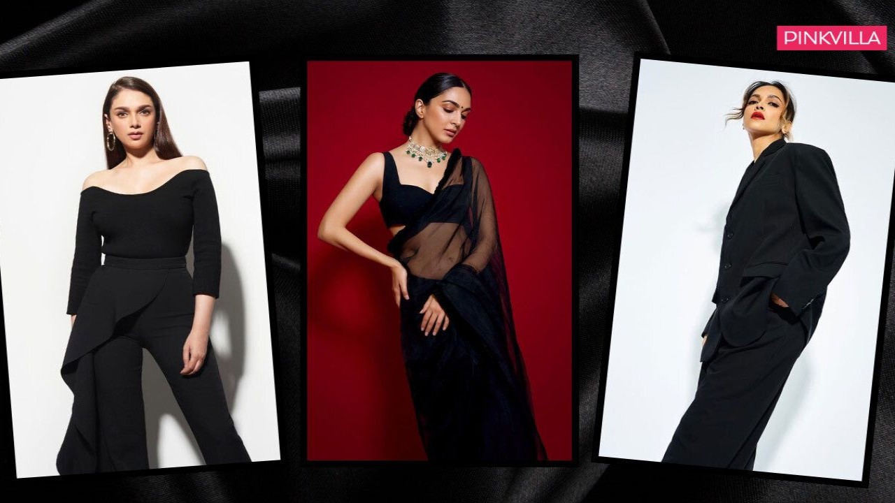 Deepika Padukone, Kareena Kapoor Khan, Ananya Panday, Janhvi Kapoor, Kiara Advani, Aditi Rao Hydari, Alia Bhatt, all black outfits, fashion
