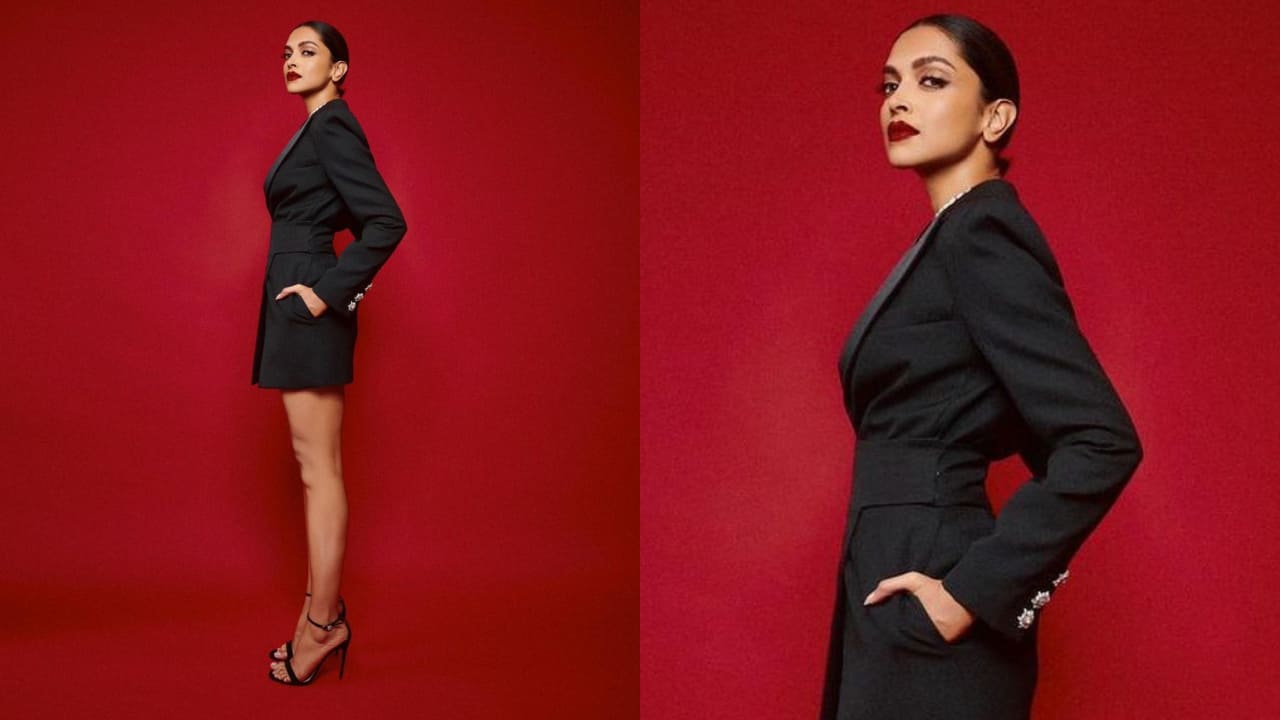 Deepika Padukone in blazer dress 