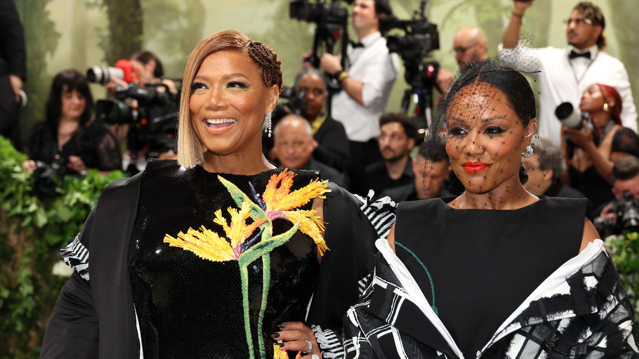 Eboni Nichols and Queen Latifah at the 2024 Met Gala (Getty Images)