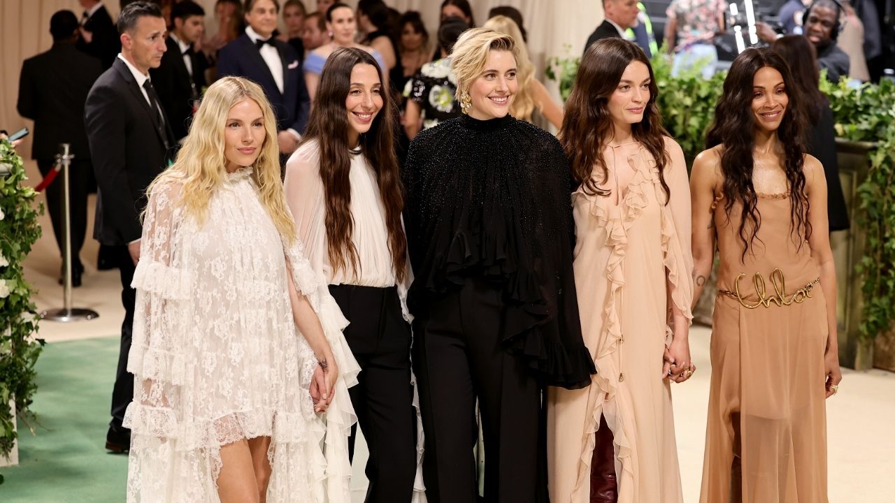 Met Gala 2024: Greta Gerwig, Sienna Miller, Zoe Saldana, Emma Mackey And  Chemena Kamali Wear Chloe; Pose Together | PINKVILLA