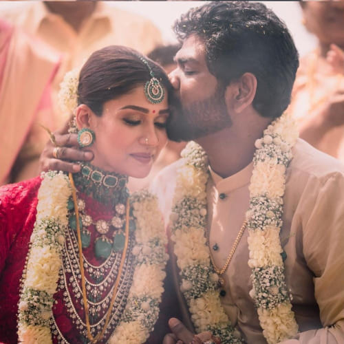 Nayanthara and Vignesh's weding picture(PC: Vignesh Shivan's Instagram)