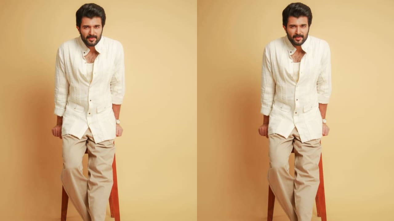 Vijay Deverakonda in chinos 