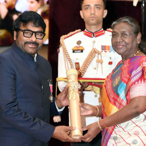 Chiranjeevi from the Padma Awards 2024(PC:APH Images)