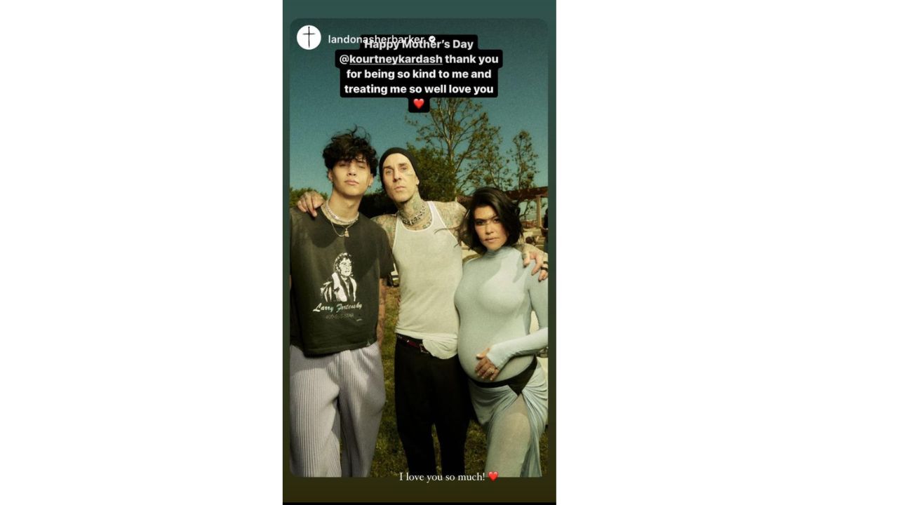 Landon Barker's message for Kourtney Kardashian