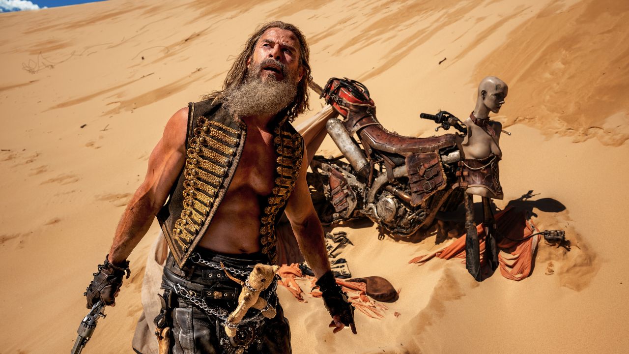 Chris Hemsworth in  Furiosa: A Mad Max Saga directed by George Miller (Warner Bros. Pictures)