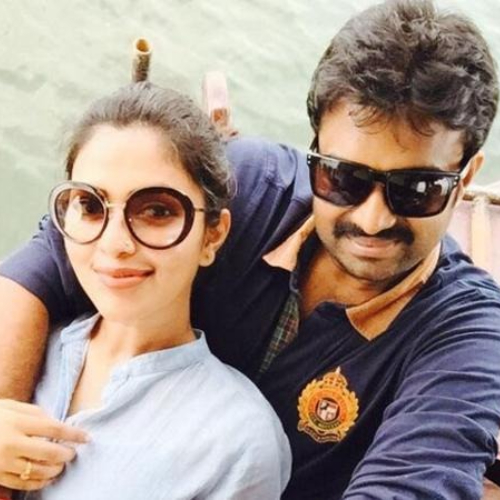 Amala Paul and AL Vijay 